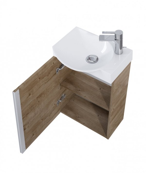 ELITA Szafka z umywalką SET SUMMER 45 1D 44.5 x 68 x 24.5 (cm) DĄB CANELA PDW 168776/RE020450147050