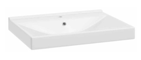 AQUAFORM - umywalka meblowa ceramiczna LAREDO 60 głębokość 45 biała z otworem  AQ.448-0431160