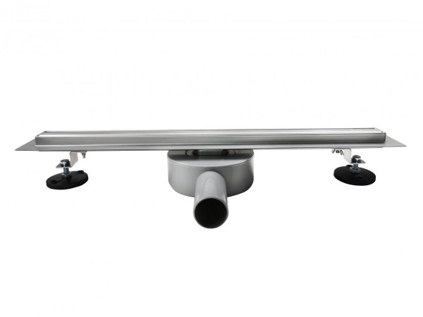 AQUALine - Odpływ liniowy podłogowy SLIM kwadrat chrom Obrotowy syfon ROZMIAR 100cm RSK01100