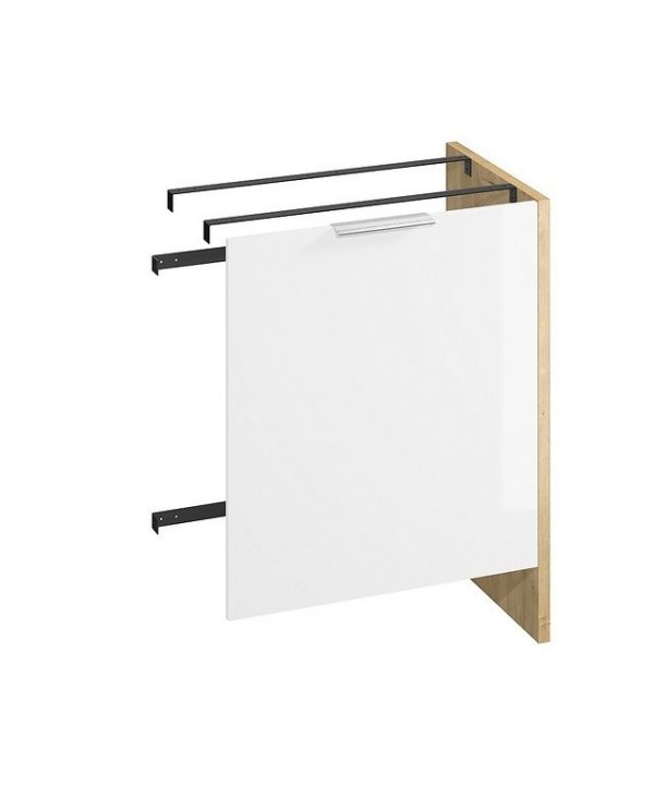 CERSANIT - Szafka na pralkę z drzwiami 65 CITY BY CERSANIT dąb DSM - do samodzielnego montażu  S584-037-DSM