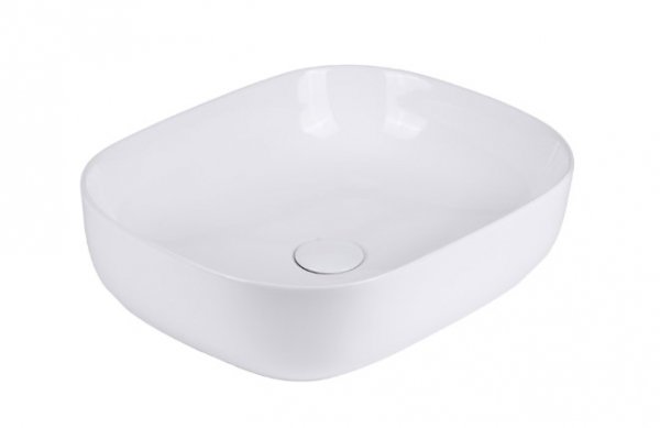 AQUAFORM - umywalka nablatowa ASTURIA prostokątna 49x39,5 cm, kolor biały AQ.448-0231149