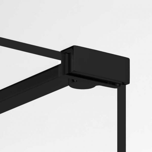 NEW TRENDY - Ścianka walk-in czarna NEW MODUS BLACK Rozmiary 70-120 cm