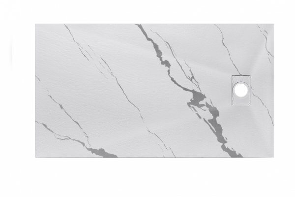 BESCO Brodzik prostokątny Vexo Marble 120x80 VM-120-80-P
