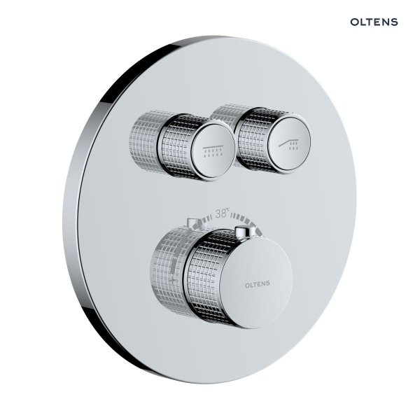 Oltens Zestaw Onega bateria podtynkowa z deszczownicą 30 cm Sondera i kompletem prysznicowym Ume chrom 36617100