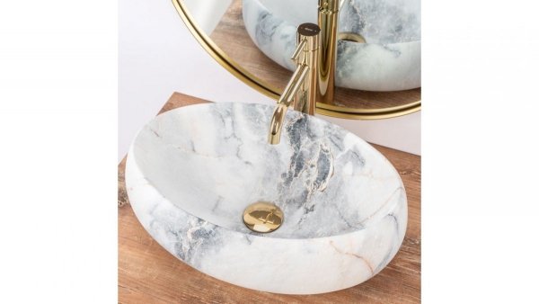 REA Umywalka nablatowa LINDA GRANIT MAT