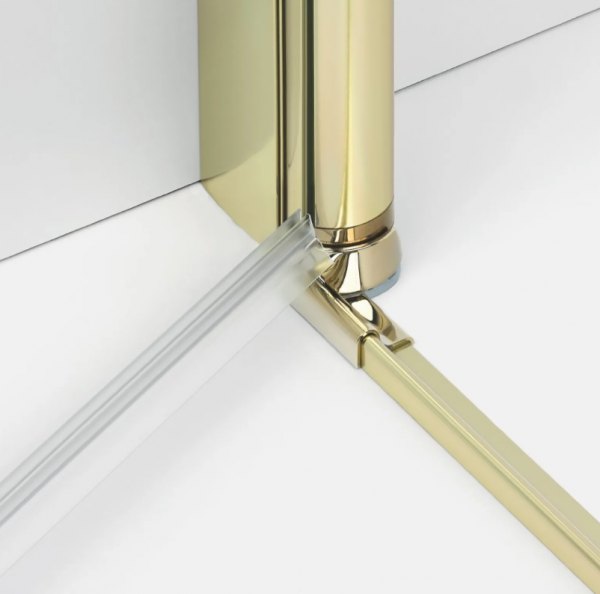 NEW TRENDY Drzwi wnękowe New Soleo Light Gold, pojedyncze, składane 70x195 lewe D-0460A