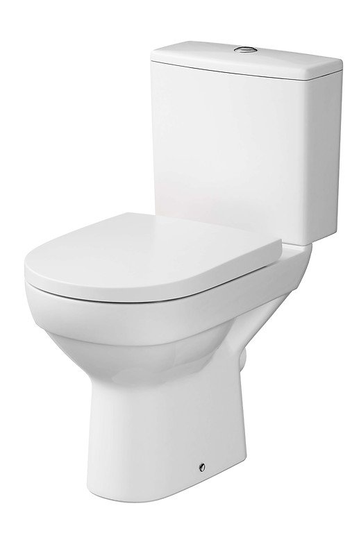 CERSANIT - Zestaw 601 - WC Kompakt CITY NEW CleonOn 010 z deską duroplastową, wolnoopadającą z funkcją łatwego wypinania  K35-035