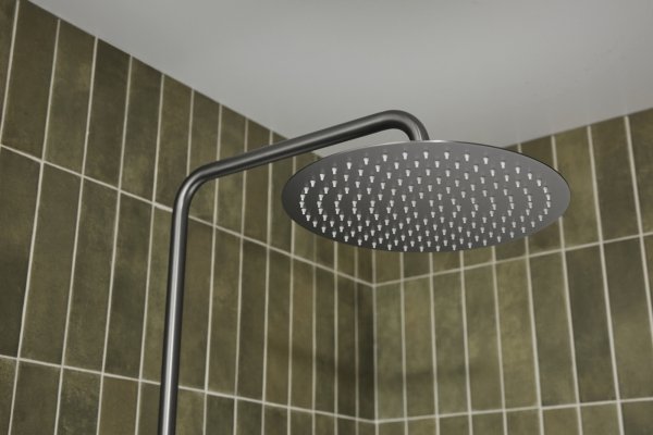 ARMATURA KRAKÓW KFA Zestaw prysznicowy deszczownia z baterią termostatyczną MOZA PREMIUM GUN METAL GREY 5736-920-61