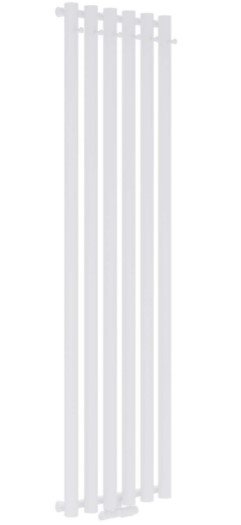 AQUAFORM - Grzejnik łazienkowy ASAMI PLUS pionowy 1500X512 625W / przył. dolne 50MM z wieszakami biały  GRŁ-G/AP-1500X512-B