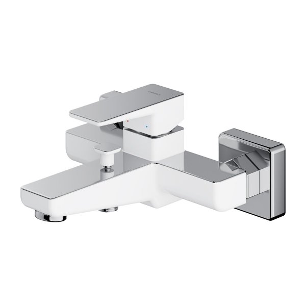OMNIRES Bateria wannowa PARMA chrom/biały PM7430CRB