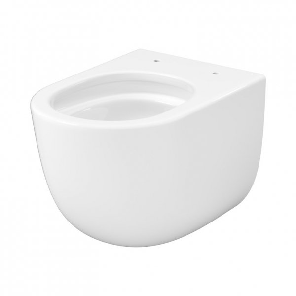 CERSANIT SET C947: MISKA ZAWIESZANA REMO PRO OVAL CERSANIT TORNADO Z DESKA DUROPLASTOWĄ SLIM S4035-001