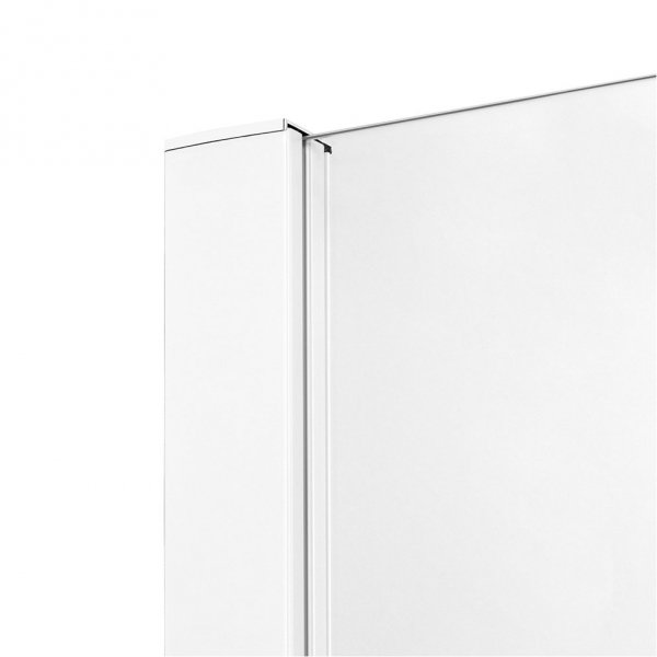 NEW TRENDY Drzwi wnękowe prysznicowe przesuwne PRIME WHITE 150x200 D-0410A/D-0411A