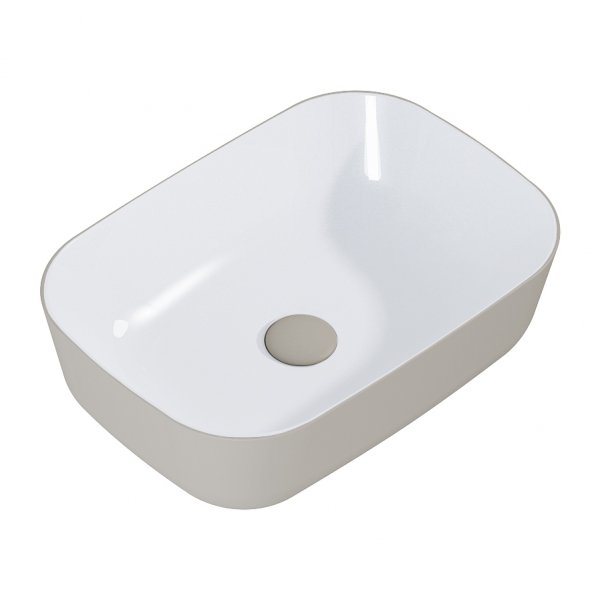ELITA UMYWALKA NABLATOWA RENI BICOLOR WHITE HG / FUME MATT RE040460896140