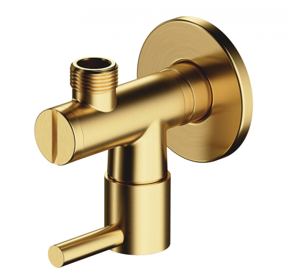 OMNIRES zawór kątowy mosiądz szczotkowany 8857BSB