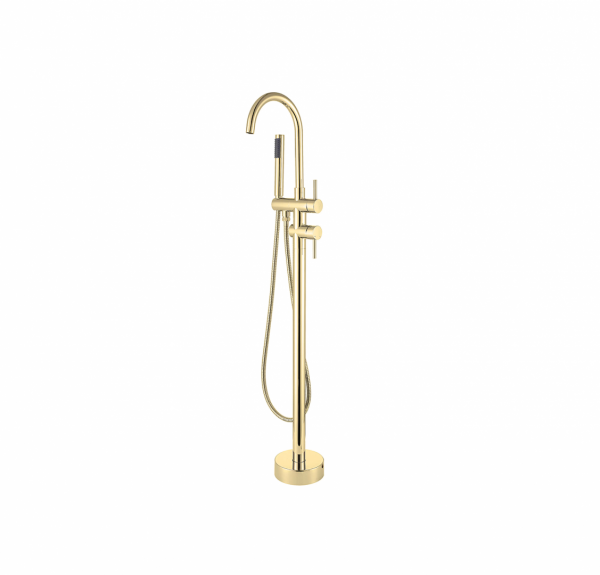 BESCO - Bateria wannowa wolnostojąca ILLUSION II ZŁOTO BW-III-ZL wysokość 110cm 
