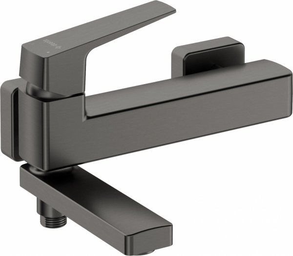 DEANTE - Bateria wannowa ścienna BLUR - ze składaną wylewką Titanium  BQL_D12M