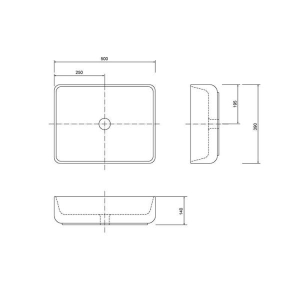 DEFTRANS umywalka nablatowa Vieneto 5060 