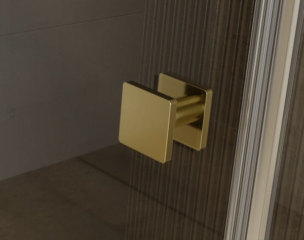 BESCO Kabina prysznicowa Pixa Gold 100x80 Prawa PPP-108-195G