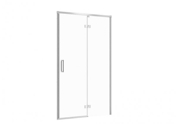 CERSANIT - Drzwi na zawiasach kabiny prysznicowej LARGA chrom 120x195 PRAWE szkło transparentne  S932-118