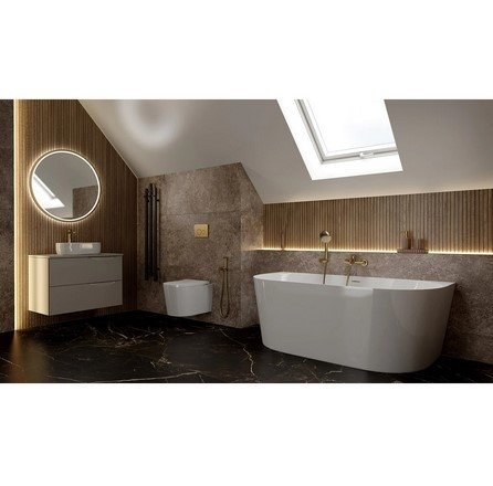 LAVITA - Wanna wolnostojąca przyścienna DERA SLIM 150x75 cm