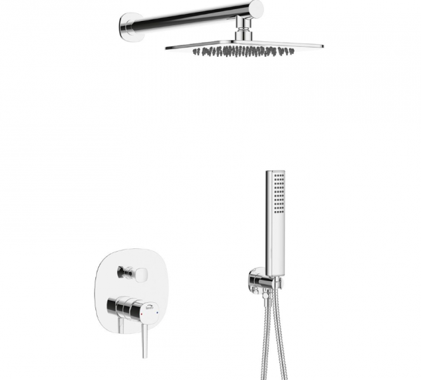 LAVEO Komplet natryskowy z baterią podtynkową POLA chrom BAP_001P