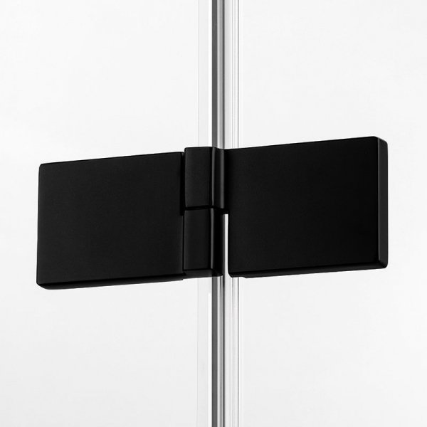 NEW TRENDY - Drzwi wnękowe prysznicowe AVEXA BLACK 140cm EXK-1558/59 