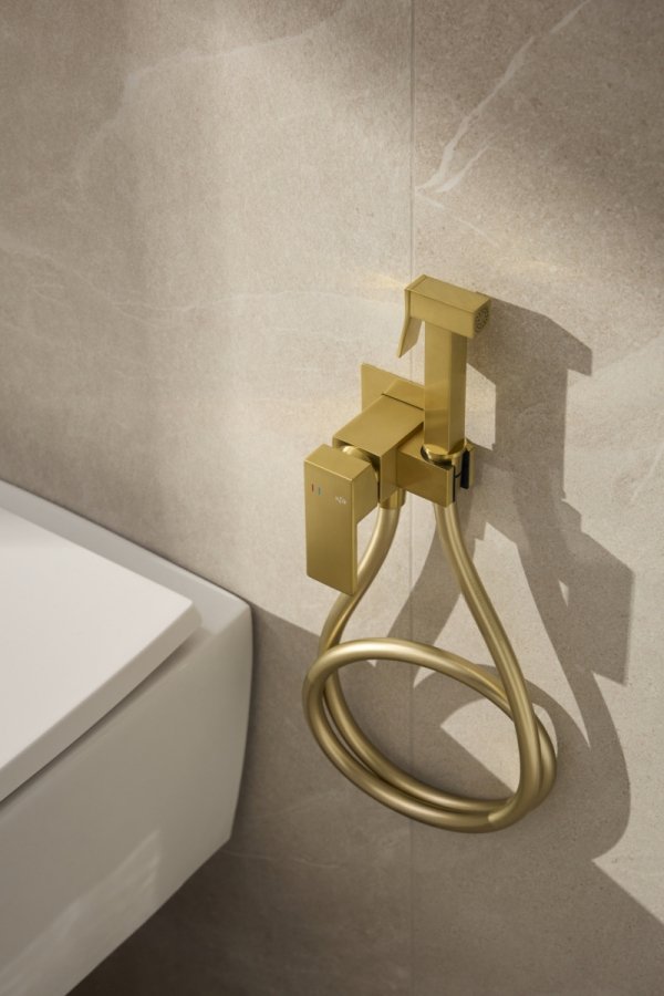 ARMATURA KRAKÓW KFA bateria bidetowa podtynkowa LOGON BRUSHED LIGHT GOLD 5139-512-39