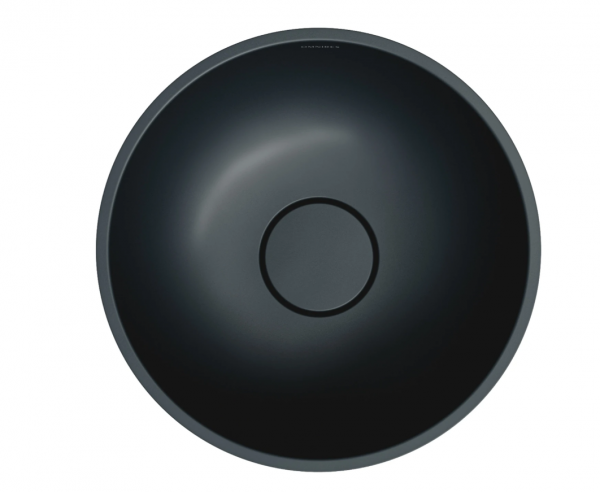 OMNIRES umywalka nablatowa, Ø35 cm SHELL M+ black lava mat SHELL350UNBLV