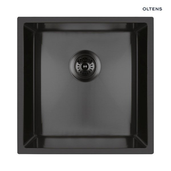 Oltens Stalvask zlewozmywak stalowy 1-komorowy 44x44 cm czarny 71100300
