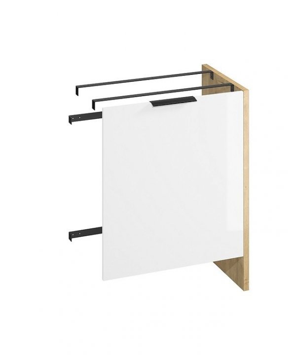 CERSANIT - Szafka na pralkę z drzwiami 65 CITY BY CERSANIT dąb DSM - do samodzielnego montażu  S584-037-DSM