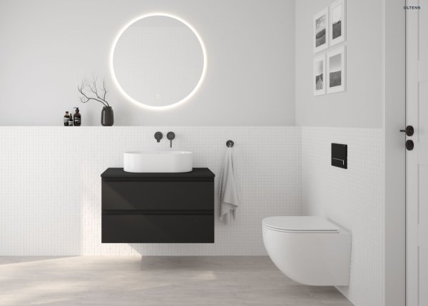 Oltens Hamnes Kort Stille miska WC wisząca PureRim z powłoką SmartClean biała 42524000