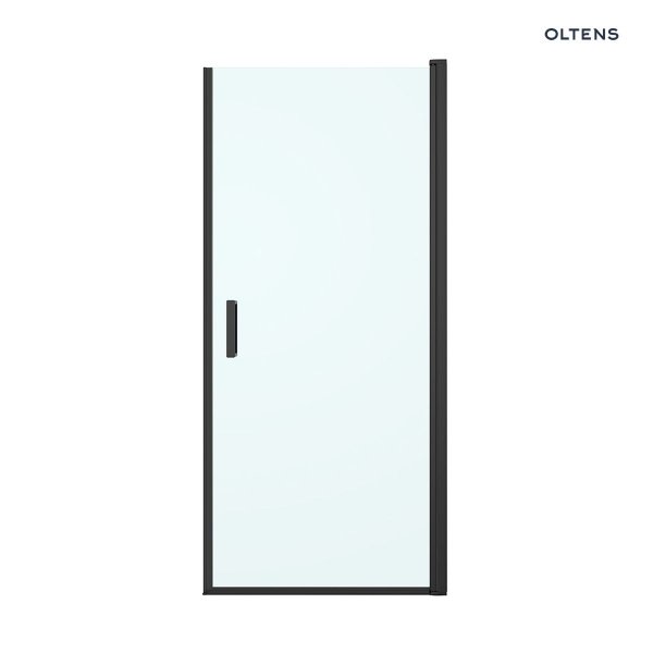 OLTENS Oltens Rinnan drzwi prysznicowe 100 cm wnękowe czarny mat/szkło przezroczyste 21209300