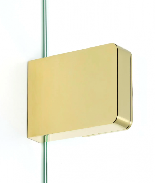 NEW TRENDY Drzwi wnękowe Eventa Gold Shine 150x200 z dodatkową ścianką EXK-4685/EXK-4686