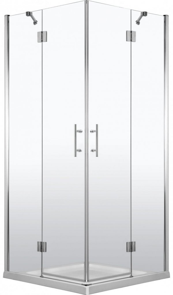 DEANTE Kabina prysznicowa kwadratowa drzwi podwójne otwierane 90x90 ABELIA KTA 043P