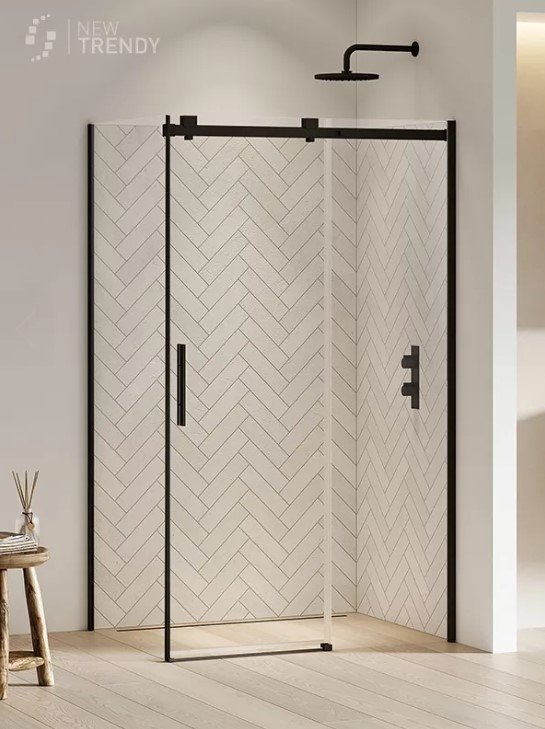 NEW TRENDY Kabina prysznicowa SOFTI BLACK 130x110x200 EXK-3983