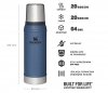 Termos STANLEY CLASSIC 750 ml niebieski Hammertone Lake