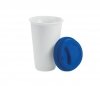 Kubek termiczny ceramiczny TUMBI 350 ml biały/niebieski