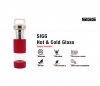 Termos szklany SIGG WMB z zaparzaczem HOT & COLD Glass 400 ml Midnight