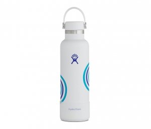 Butelka termiczna Hydro Flask 621 ml Flex Cap z podkładką Boot (biały) Whitecap #RefillForGood