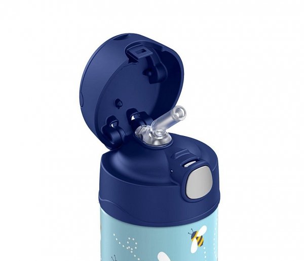 Kubek dla dzieci syrena ze słomką Thermos FUNtainer 355 ml błękitny honey bees