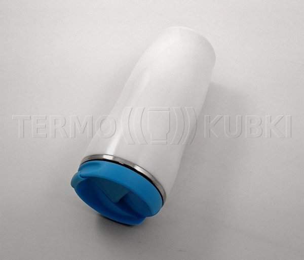 Kubek termiczny 350 ml LADY (biało-niebieski)