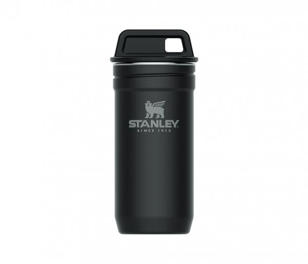 Zestaw STANLEY piersiówka Adventure Steel Shots Flask Gift Set czarny