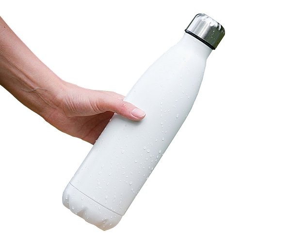 Butelka termiczna 700 ml HANNA podwójne ścianki biały mat