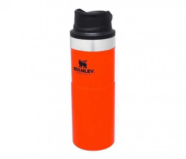 Kubek termiczny Stanley 470 ml TRIGGER ACTION TRAVEL MUG pomarańczowy BLAZE ORANGE