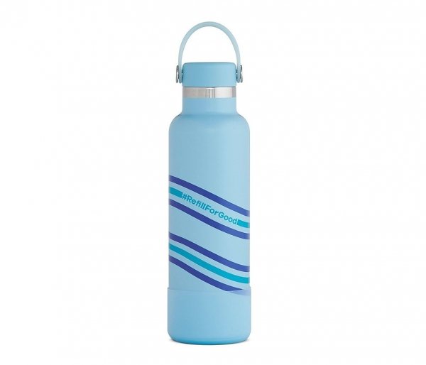 Butelka termiczna Hydro Flask 621 ml Flex Cap z podkładką Boot błękitny geyser #RefillForGood
