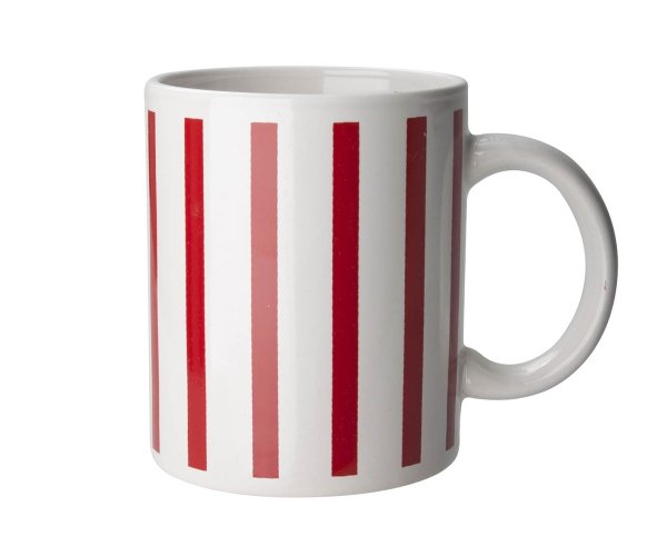 Zestaw czterech kubków ceramicznych 320 ml w pudełku czerwony Scarlet Moments