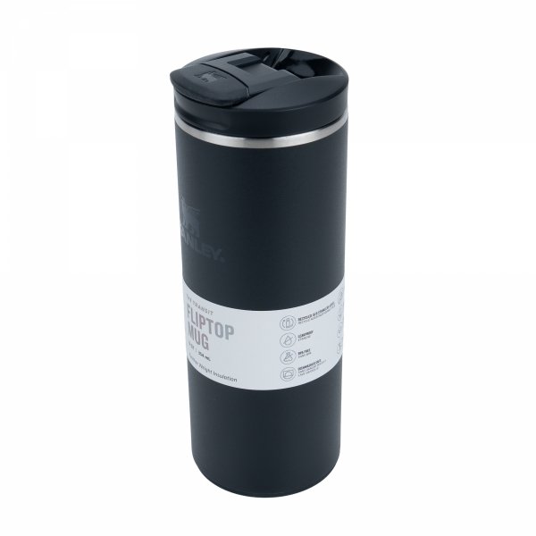 Kubek termiczny Stanley Aerolight Transit Flip Top 354 ml czarny BLACK 2.0
