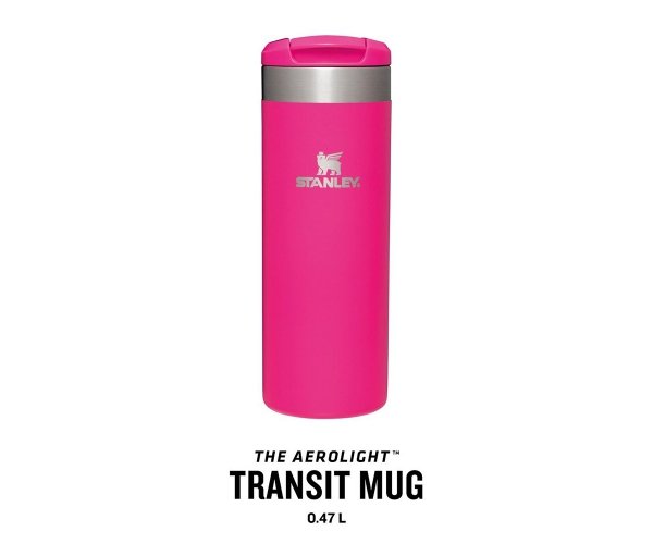 Kubek termiczny Stanley AeroLight Transit 470 ml różowy Pink Vibes