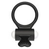 Power Clit Silicone Cockring Black