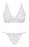 Ouno-Sexy Lingerie Set 2 parts-L/XL-White